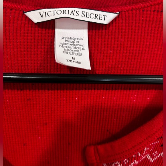 Victoria's Secret Thermal Long Sleeve SleepShirt M - Picture 3 of 5
